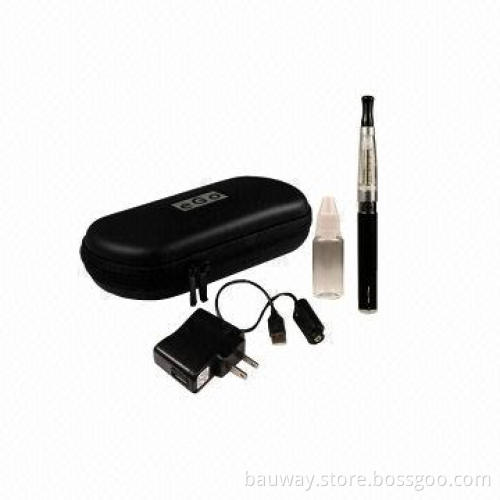 Electronic cigarette ego case with black, red and blue colors
